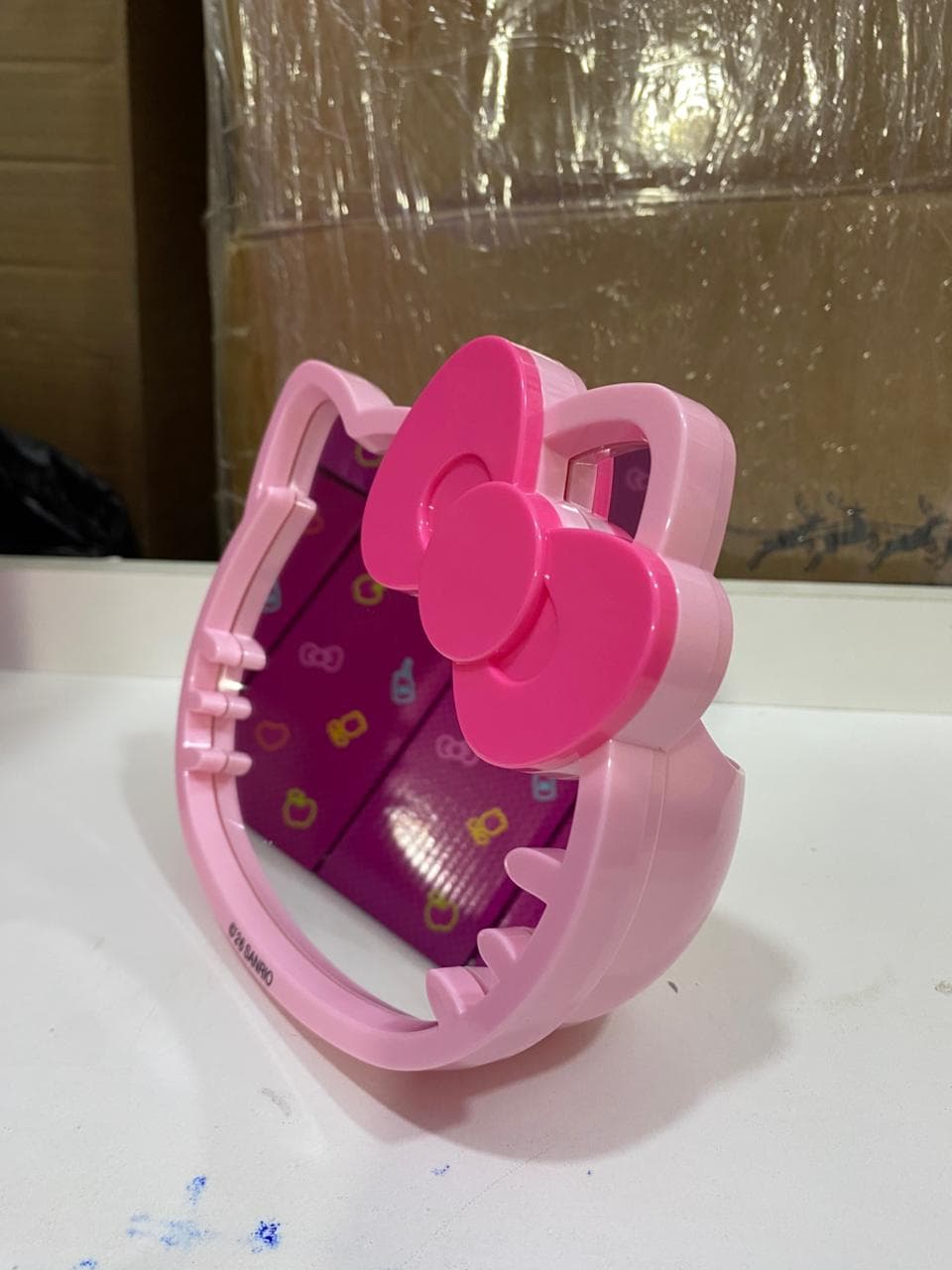 Espejo portacosmético HK rosado