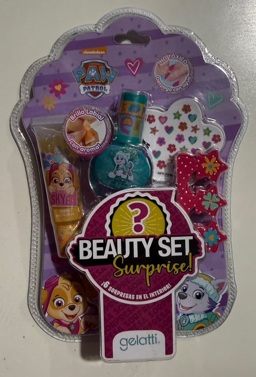 SET DE MAQUILLAJE PEQUEÑO MODELO PATRULLA NIÑA