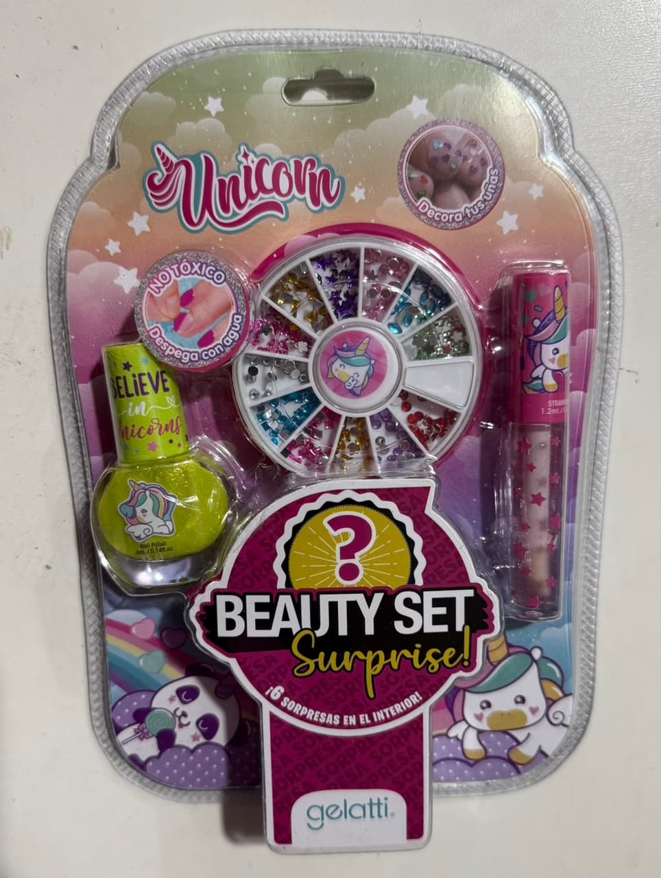 SET DE MAQUILLAJE PEQUEÑO MODELO UNICORNIO