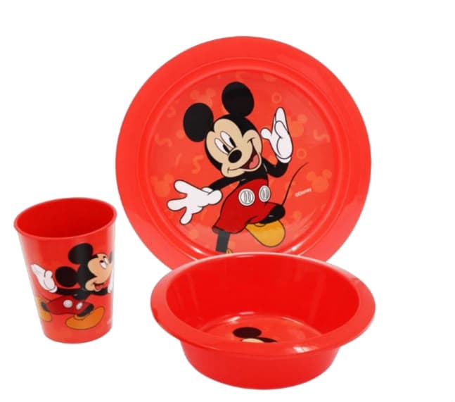SET DE VAJILLA 3PCS MICKIE