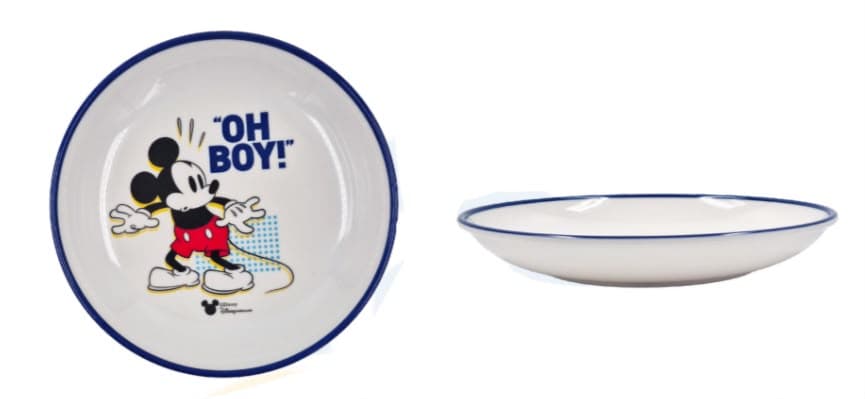 PLATO DE MELAMINE HONDO MICKIE AZUL