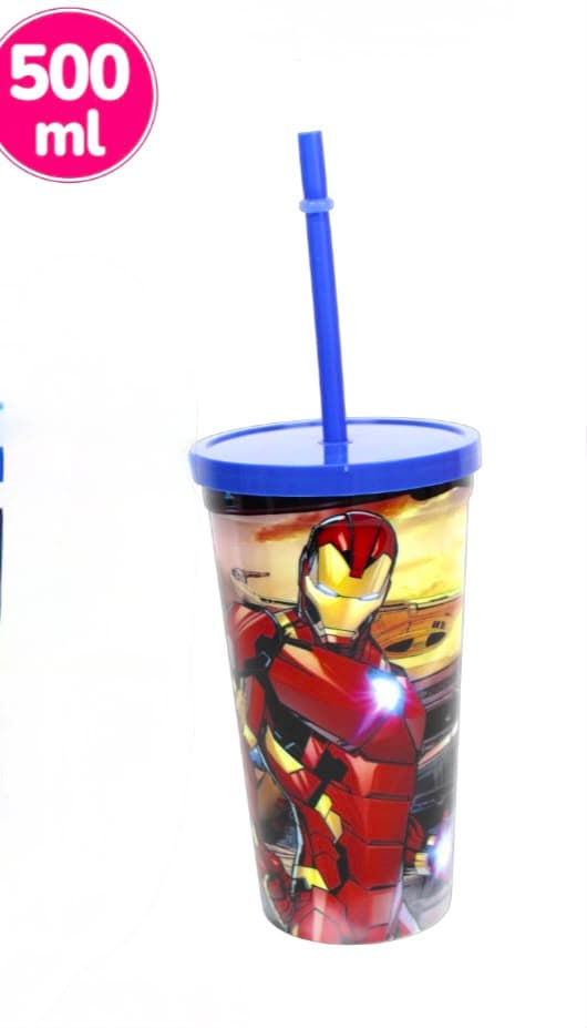VASO CON CAÑA ADVENGERS