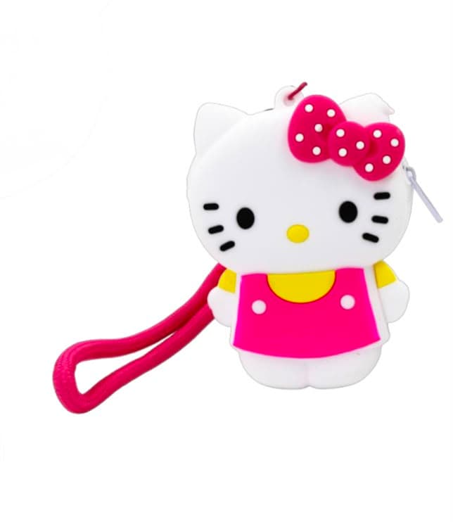 MONEDERO LLAVERO HELLO KITTY FUCSIA