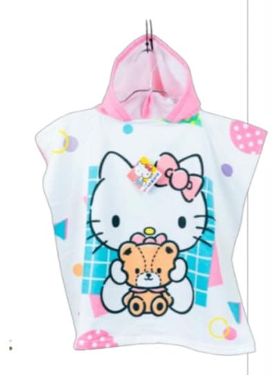 TOALLA CAPUCHA HELLO KITTY MODELO 2