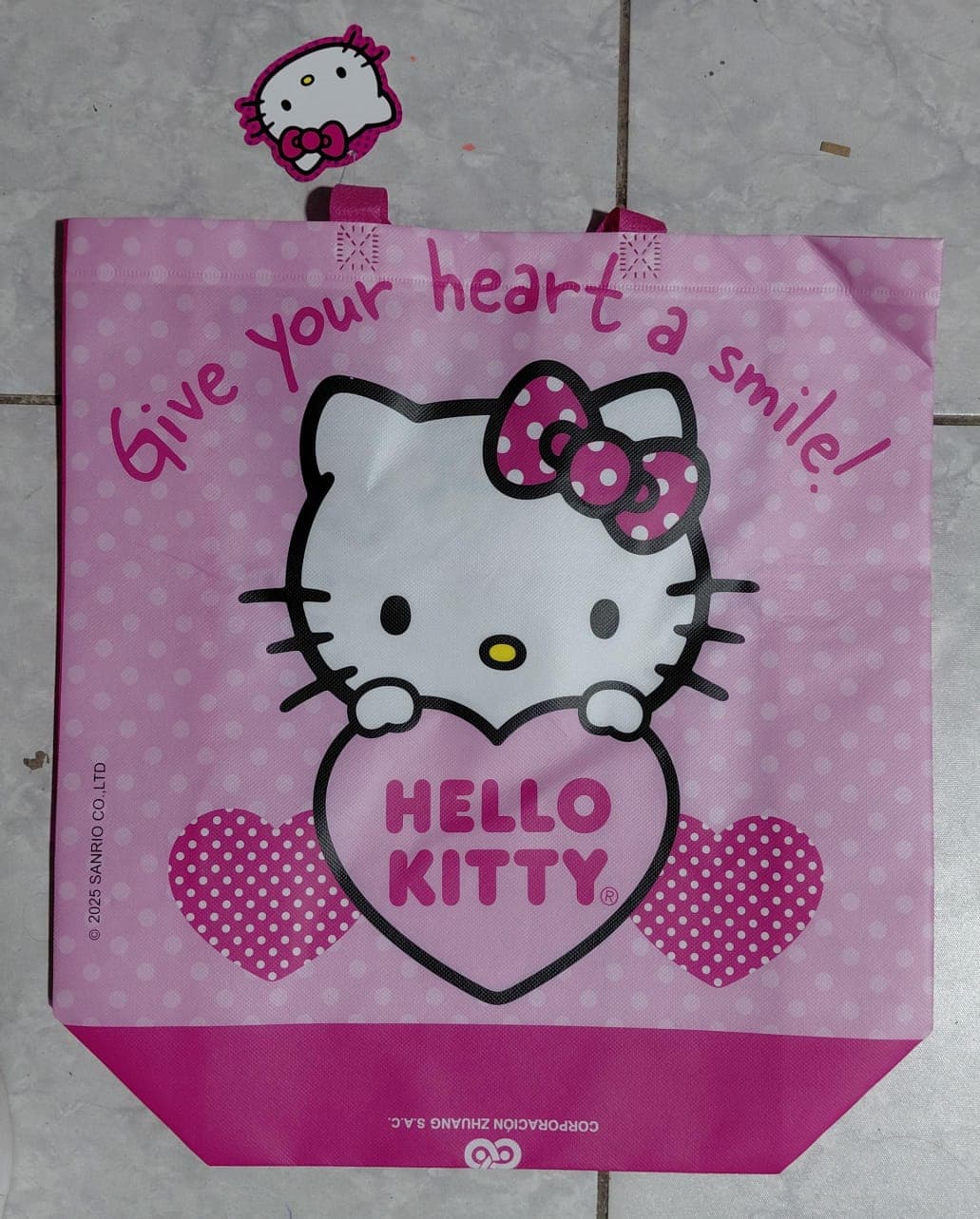BOLSA DE COMPRA HELLO KITTY MODELO 2