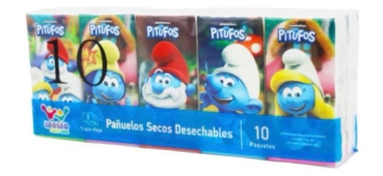 TISSUE MODELO PITUFOS